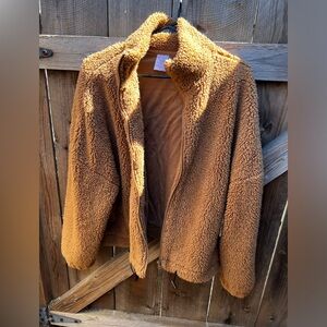 No Boundaries Brown Teddy Jacket Size XXL